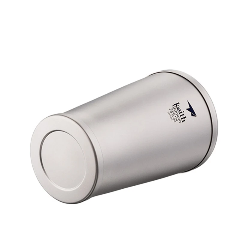 320ml Coffee Mug Titanium Travel Cup Vacuum Bottle Heat Cool Keep Insulation Vacuum Flask Straight Cup Daily Portable Cup