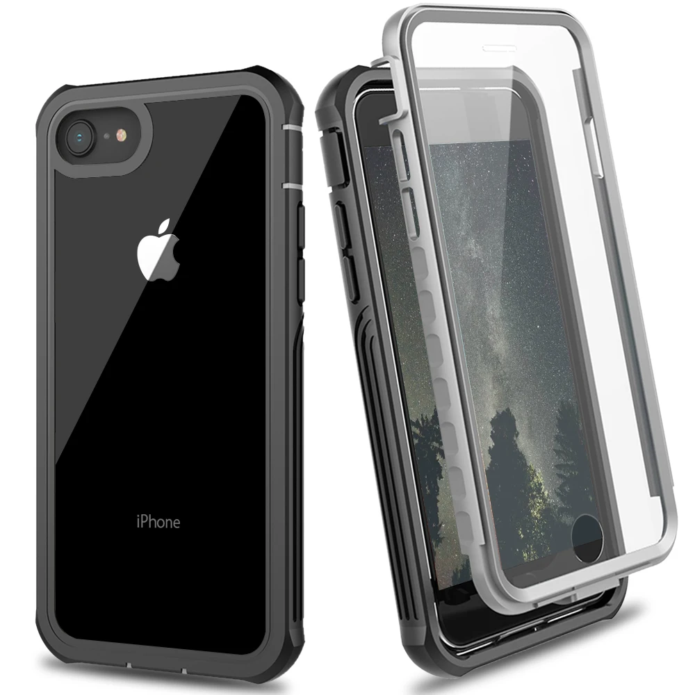 LLZ.COQUE 360 силиконовый чехол для телефона для IPhone 11 Pro XS Max Xr X 8 7 6s 6 Plus противоударный ТПУ полный Чехол со стеклом Capas