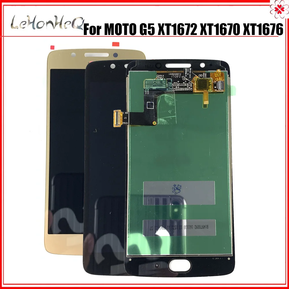 Тест AMOLED LCD для Motorola MOTO G5 XT1672 ЖК дисплей сенсорный экран дигитайзер сборка