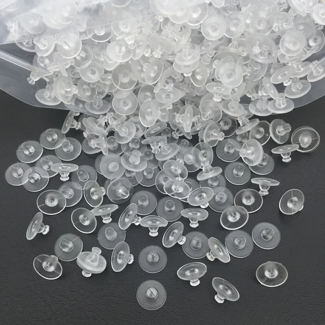 100-200pcs/lot Plastic Round Earring Back Stoppers for DIY -  UK in  2023