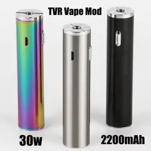 TVR 30w коробка мод TVR 30 USB пройти через 2200mah механический аккумулятор электронные сигареты для 510 eGo бак испарителя атомайзера