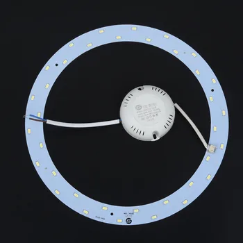 

4X Round Ceiling Panel 5730 LED Light Bulb Replace PCB Board Lamp Source US Chandeliers Ceiling Fixtures Light Plate with Driver