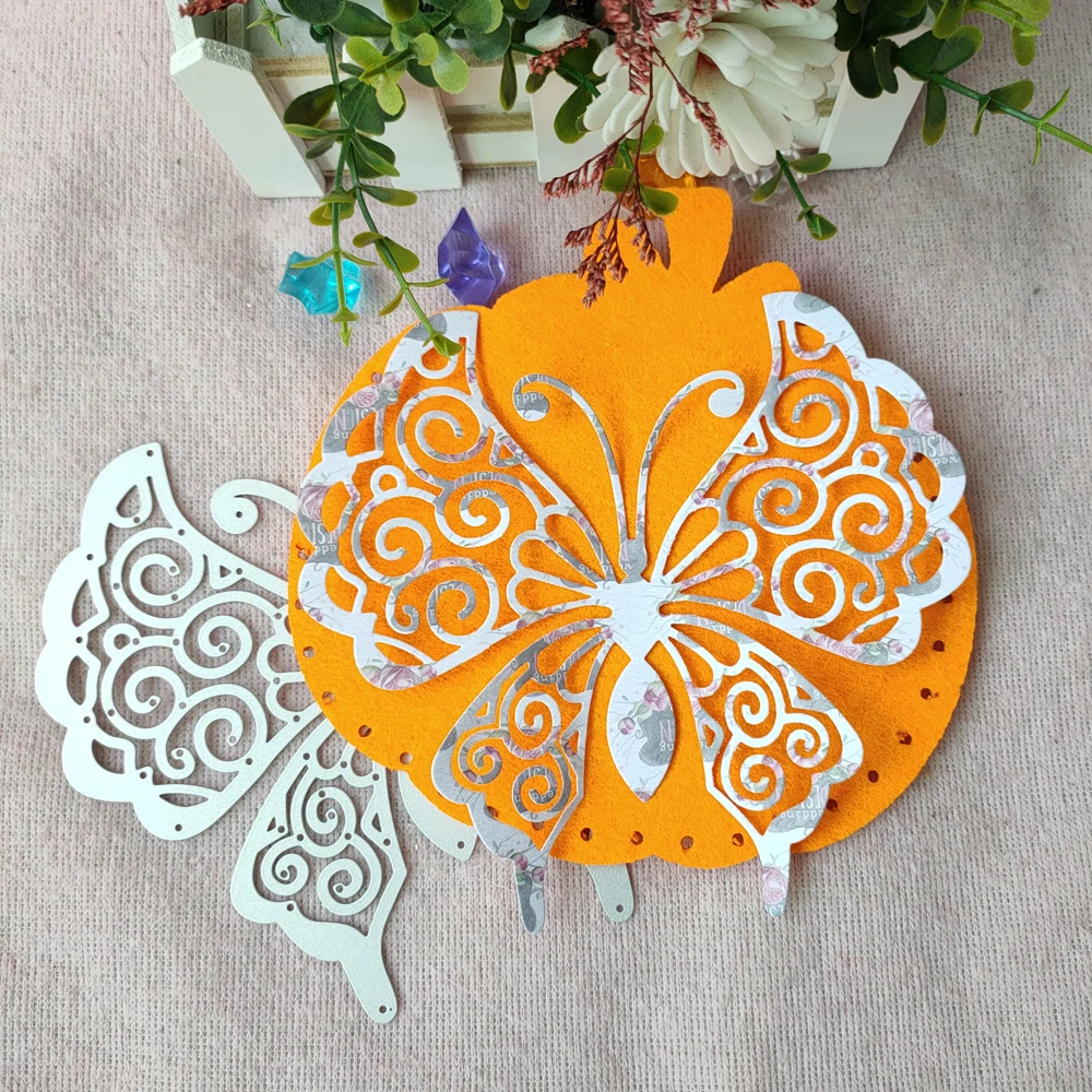 

New Large Butterfly cutting Die mould pattern scrapbook die embossing DIY handicraft paper card photo album metal