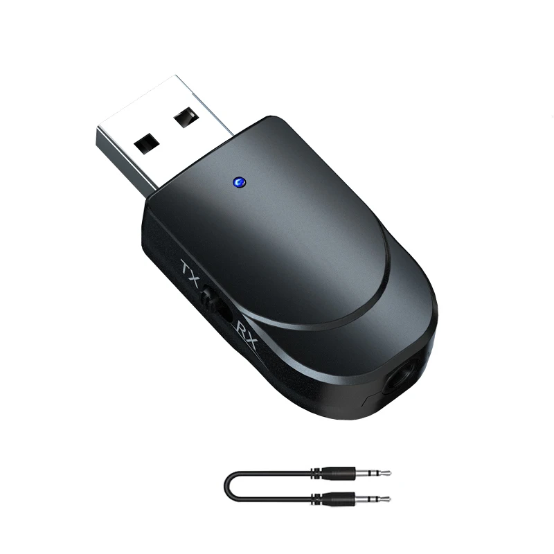 Type 2 VIKEFON Bluetooth приемник передатчик мини стерео Bluetooth 5,0 аудио AUX RCA USB 3,5 мм разъем для ТВ ПК автомобильный комплект беспроводной адаптер - Цвет: Type 2