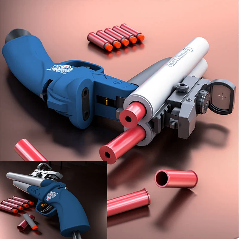 2021 Soft Shell Ejection Launcher Toy Pistol Weapon Model Boy Children Adult Outdoor Sports Plastic Ejector Toy 3