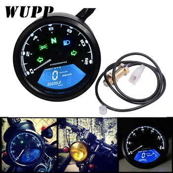 

WUPP Motorcycle panel Speedometer Night vision dial Odometer LED multi-function digital indicator Tachometer Fuel meter
