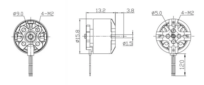 1/2/4 шт Racerstar BR1206 1206 4500KV 6000KV 7500KV 2-4S бесщеточный двигатель для RC Дрон Квадрокоптер, Мультикоптер FPV запчасти