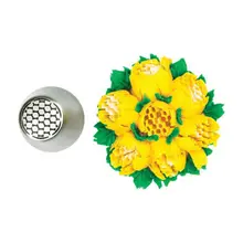 6 шт. нержавеющая сталь русская обледенительная Насадка+ 6 шт. конвертер адаптер Насадки для украшения кондитерских изделий инструменты для торта DIY 72XF