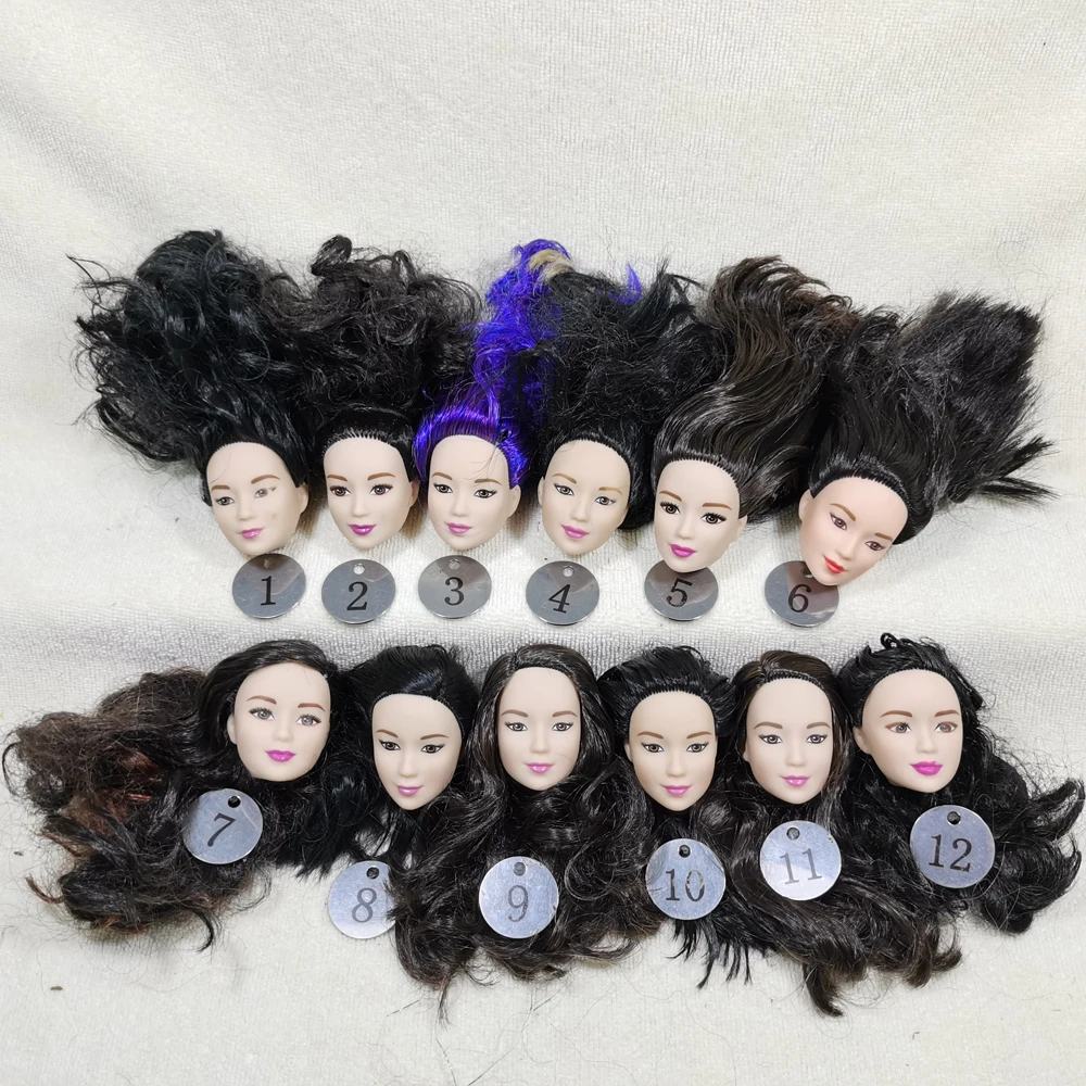 B9-8 Original Foreign Trade East Asia Korea China Beauty NO Smile Phoenix Eyes 1/6 OOAK NUDE Rarely Doll Head Mussed | Игрушки и хобби
