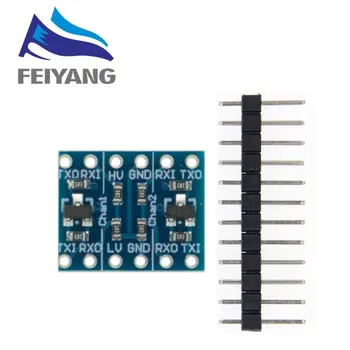 Convertidor de nivel lógico I2C, módulo bidireccional de 5V a 3,3 V para Arduino, 2 canales/4 canales, 10 Uds. TTL 2