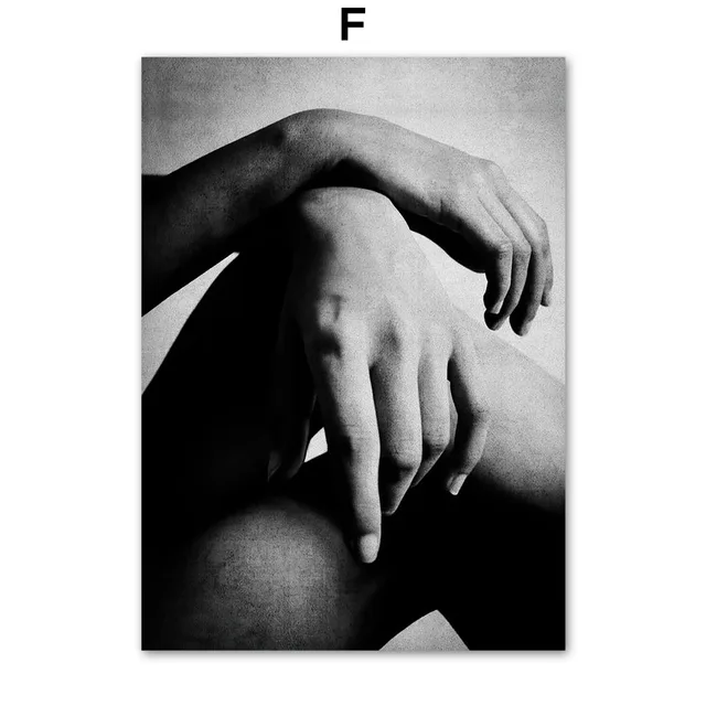 Couple Body Silhouette Hand Window Picture Wall Sticker Nordic Poster Wall Art Print Canvas Painting Decoration Picture Wall Art 6