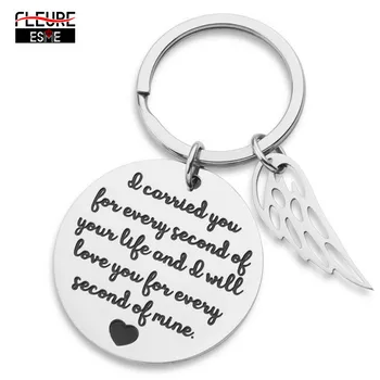 

Memorial Gift Remembrance Keychain Loss of Baby Infant Child Miscarriage Keepsake Charm Pedant Jewelry Sympathy Gifts