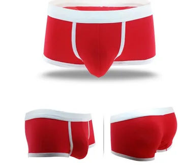 

wholesale low price 10pcs/lot men's Sexy cotton U convex comfortable breathable boxers high-end underwear 7.5