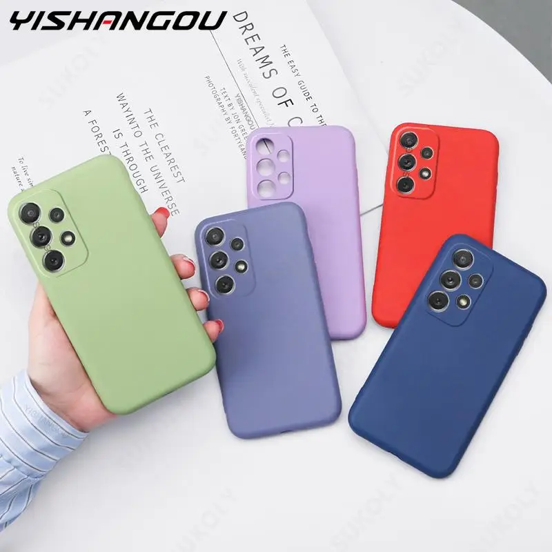 For Samsung Galaxy S21 FE S20 Plus Ultra Liquid Silicone Soft Case Cover S22 A32 4G A22 A12 Quantum 2 M52 | Мобильные телефоны и