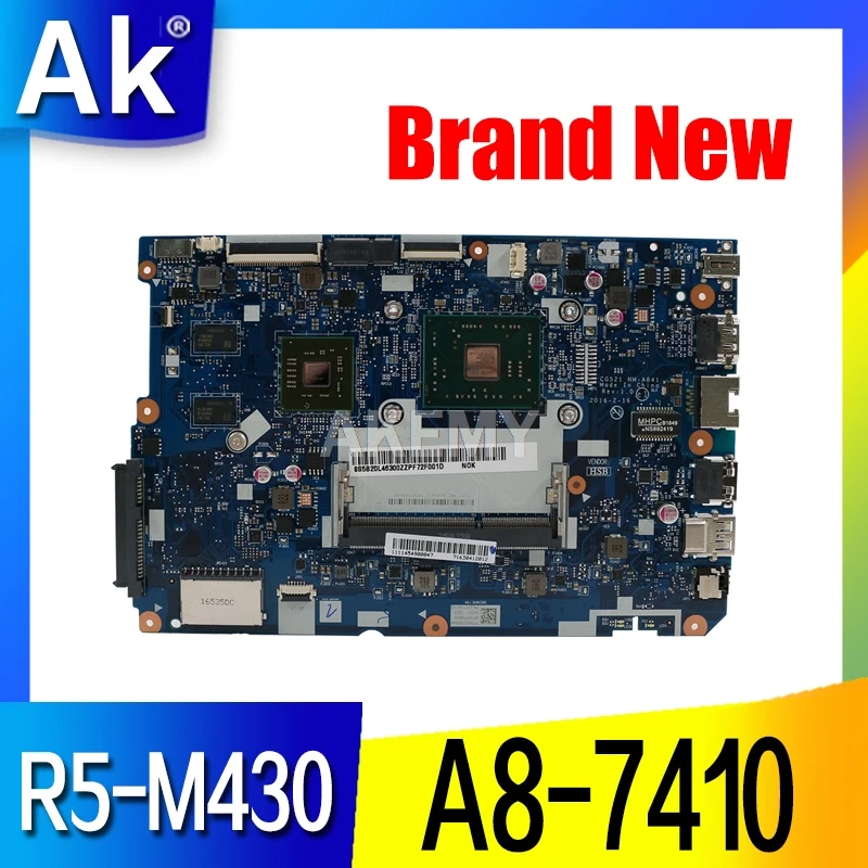 Новинка 80TJ для ноутбука ideapad 110 15 ACL материнская плата NM A841 CPU:A8 7410 GPU:R5 M430 2 ГБ DDR3 FRU