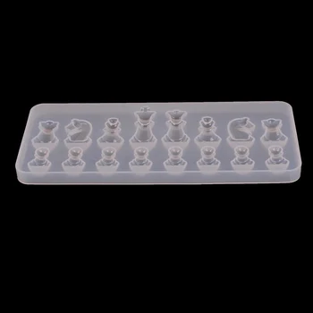 

UV Resin Silicone Mold International Chess Shape Clay Epoxy Resin Pendant Molds DIY Jewelry Making Tools Accessories