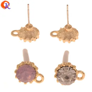 

Cordial Design 100Pcs 9*12MM Jewelry Accessories/Rhinestone Earrings Stud/DIY Earrings Making/Charms/Hand Made/Earring Findings