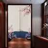 Japanese Door Curtains Noren Mount Fuji Cherry Home Decor Bedroom Kitchen Linen Curtain Customizable 3