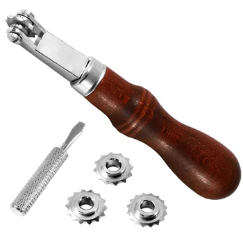 

LMDZ Leathercraft Spacer Set, DIY Spacer Embossing System Set, Leather Craft Sewing/Stitch Spacer Stitching Wheel Marker Tool