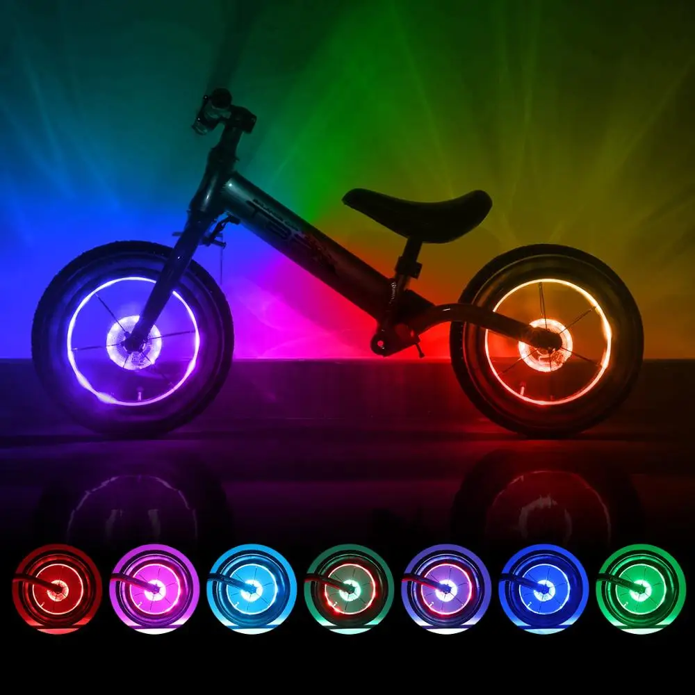 2 шт. перезаряжасветодиодный светильник задние велосипедные фары 7 цветов 18