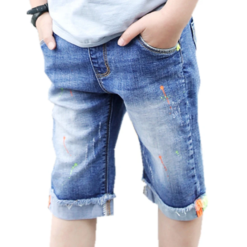 Pantalones cortos de mezclilla para niños de 5 a 14 años, Shorts verano para bebés, pantalones cortos de vaquero cortos| - AliExpress