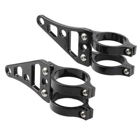 Head Light Aluminum Alloy Brackets Rearview Mirror Lamp Bracket for Scooter Motorcycle Modification N0HF