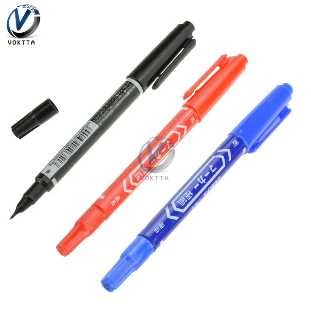 

CCL Anti-etching PCB Circuit Board Ink Marker Double Pen for DIY PCB Repair the printed Circuit Diagram