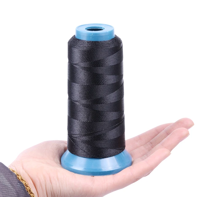 Thread needle kit 25 pcs C curved needle with gift 5 rolls BLACK Hair  Weaving Thread Cotton Sewing Thread