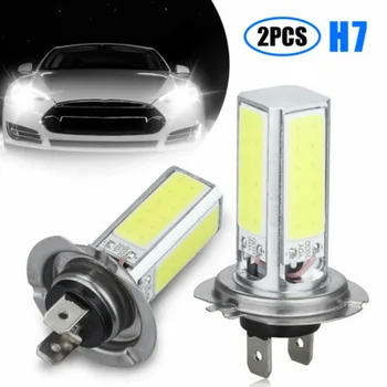 

White H7 DC 12V LED Light Car Accessories 2pcs Fog Light Headlight Kit