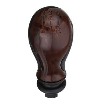 

5 Speed MT Car Gear Shift Knob Peach Wood Styling Lever Shifter for Citroen Speed Handball