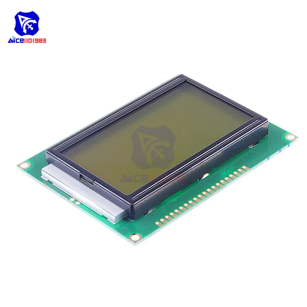 Diymore 128x64 точек Графический 12864 ЖК-дисплей модуль с подсветкой ST7920 IIC IEC SPI для Arduino Raspberry Pi STM32 3d принтер