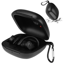 GEVO для Powerbeats Pro Чехол портативный чехол для переноски с защитой от потери карабина против царапин защитный из твердого пластика