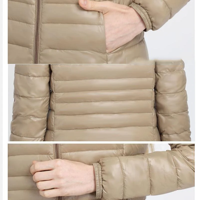 Женский пуховик зимние теплые куртки Женская длинная светильник Кая куртка на