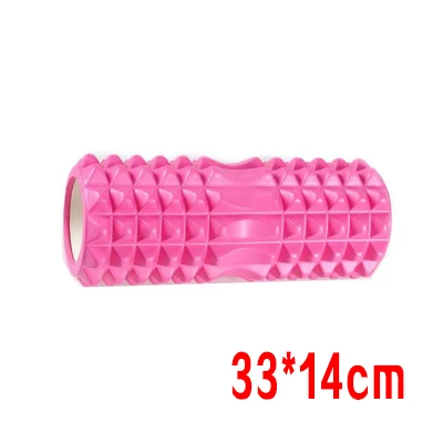 Yoga Column Fitness Pilates Yoga Foam Gym Exercises Muscle Massage Roller Yoga Brick Sport Gym Massage 9 color - Цвет: Розовый
