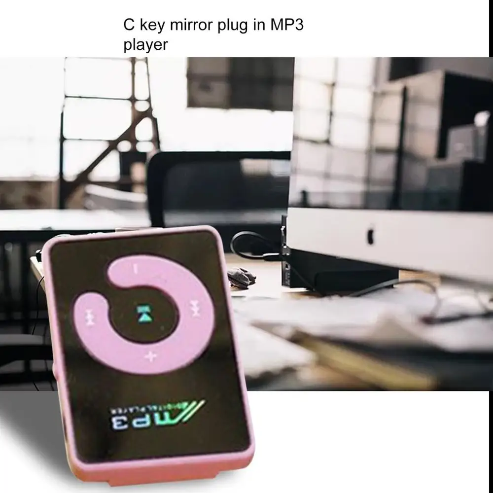 Маленький размер портативный MP3 плеер мини ЖК-экран MP3 плеер Музыкальный плеер Поддержка 32 Гб без экрана Зеркало MP3