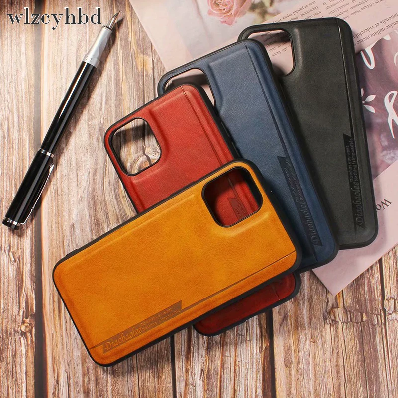  wlzcyhbd Fashion Genuine Leather Phone Cases For iPhone 11 Pro Max Couples Protective Cover For iPh