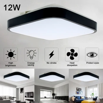 

Modern 12W LED Ceiling Lights Square for bedroom bedside Aisle corridor balcony Entrance LED Ceiling Lamp For Home lighting 220V