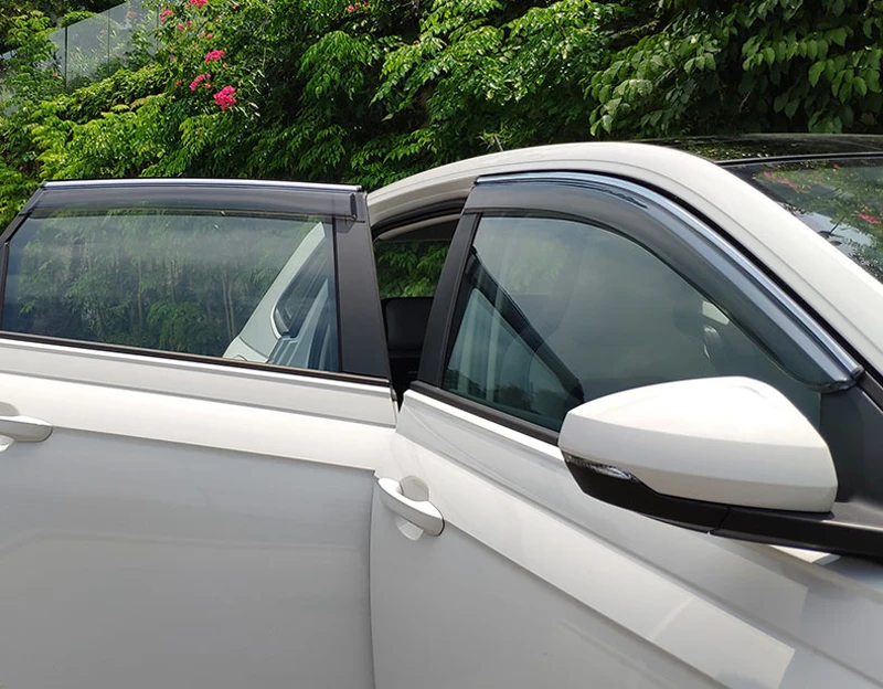 5-дверей только для Защитные чехлы для сидений, сшитые специально для Volkswagen Polo Mk6 автомобильный Стайлинг оконный козырек от солнца и дождя дефлектор отделки салона авто аксессуары