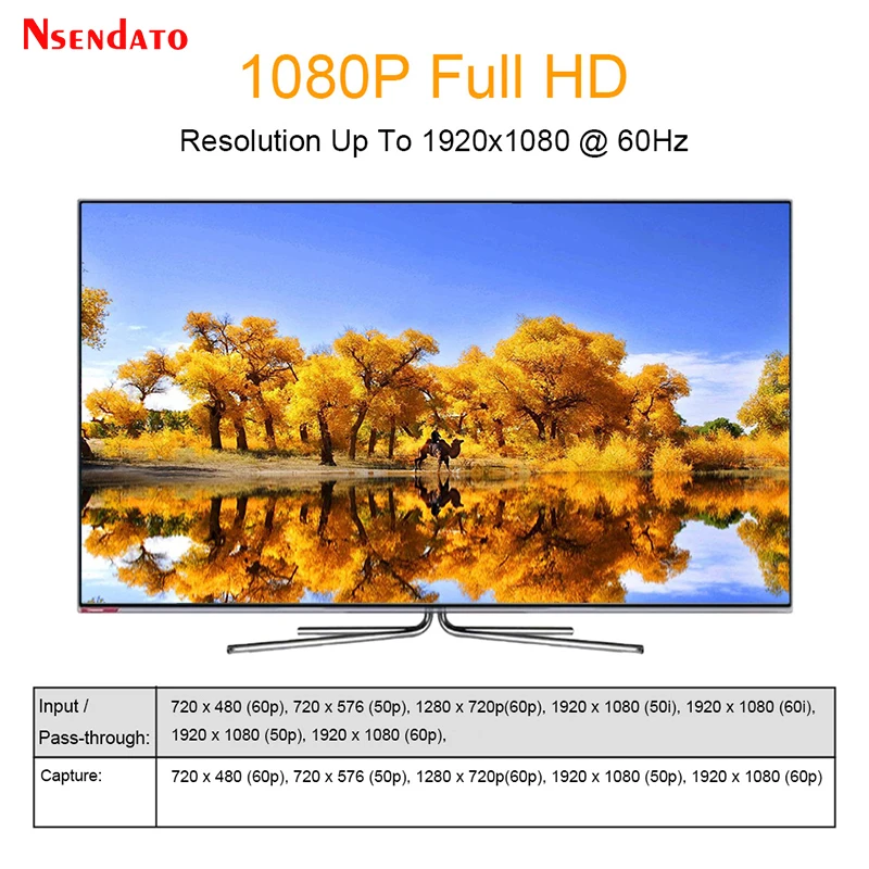 Ezcap273 HD Game capture card Box 1080P 60fps for Micro SD Card 3.5 inch color screenplayback HD video Grabber capture Recording