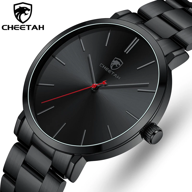 

CHEETAH New Watches for Men Top Luxury Brand Simple Quartz Wrist Watch Mens Stainless Steel Waterproof Male Clock Sport Watch