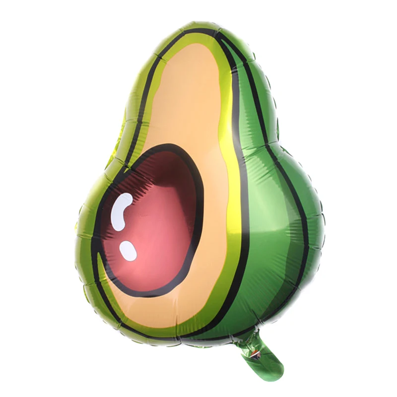 1pc Aluminum Green Avocado Shaped Balloons Summer Party  Children