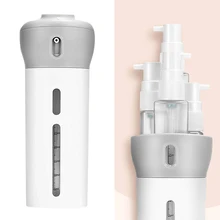 Портативный диспенсер для мыла контейнер для жидкости путешествия бутылки набор 4-в-1 герметичные поворотный Пресс бутылка многоразового лосьон шампунь