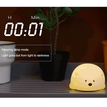 

Bear Silicone LED Night Light USB Rechargeable Touch Sensor Bedroom Bedside Lamp With Remote For Kids Christmas Gifts New Year