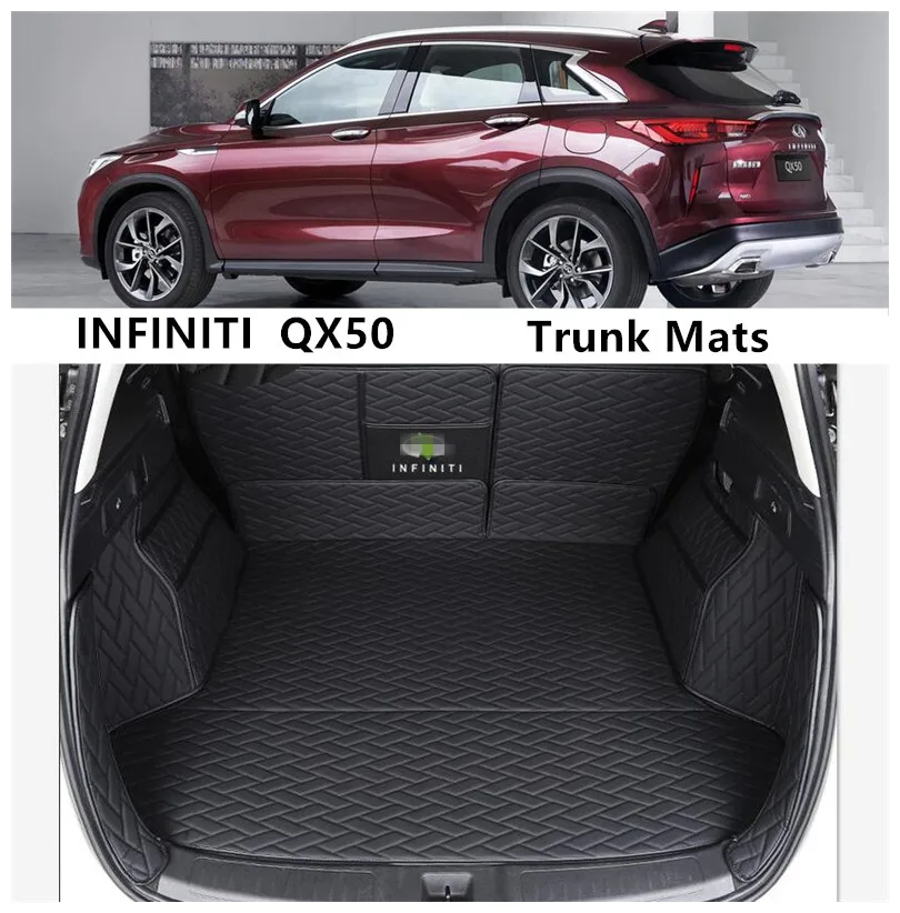 

For INFINITI QX50 2018 2019 2020 2021 Full Rear Trunk Tray Liner Cargo Mat Floor Protector Foot Pad Mats
