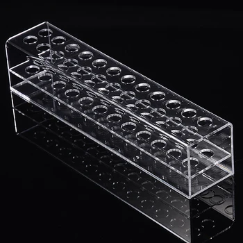 

24 Holes Acrylic Pen Holder Pen Pencil Display Multi-Functional Exhibition Stand Makeup Pen Brush Display Holder Shelf