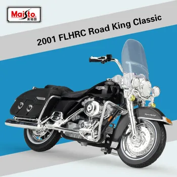 

MAISTO 1:18 HALLEY 2001 FLHRC Road King Classi Diecasts Motorcycle Simulation Alloy Model High-end Gift Box Package for Kids Toy
