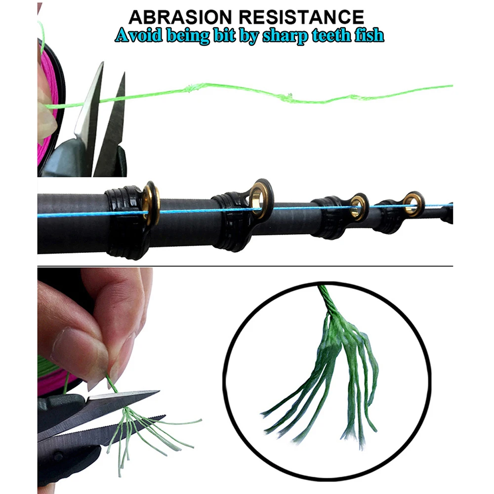 GHOTDA X12 X9 X8 Fishing Line 1000M 500M 300M 100M 12/9/8 Strands Braid PE Multifilament Fishing Line 4