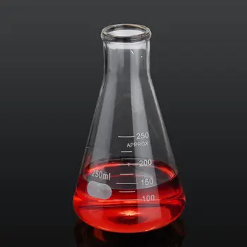 

250ml Glass Erlenmeyer Flask Groud Joints Laboratory Triangle Flasks