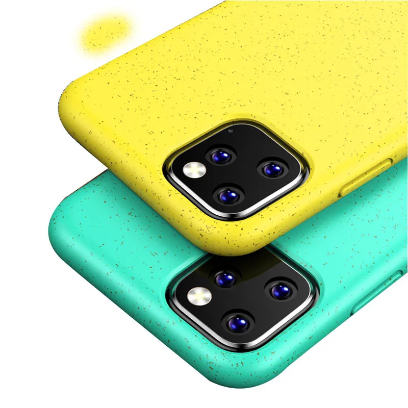 Экологичный чехол для iPhone 11, мягкий биоразлагаемый чехол из ТПУ для iPhone 11Pro Max, матовый чехол из ТПУ для iPhone 11 Pro
