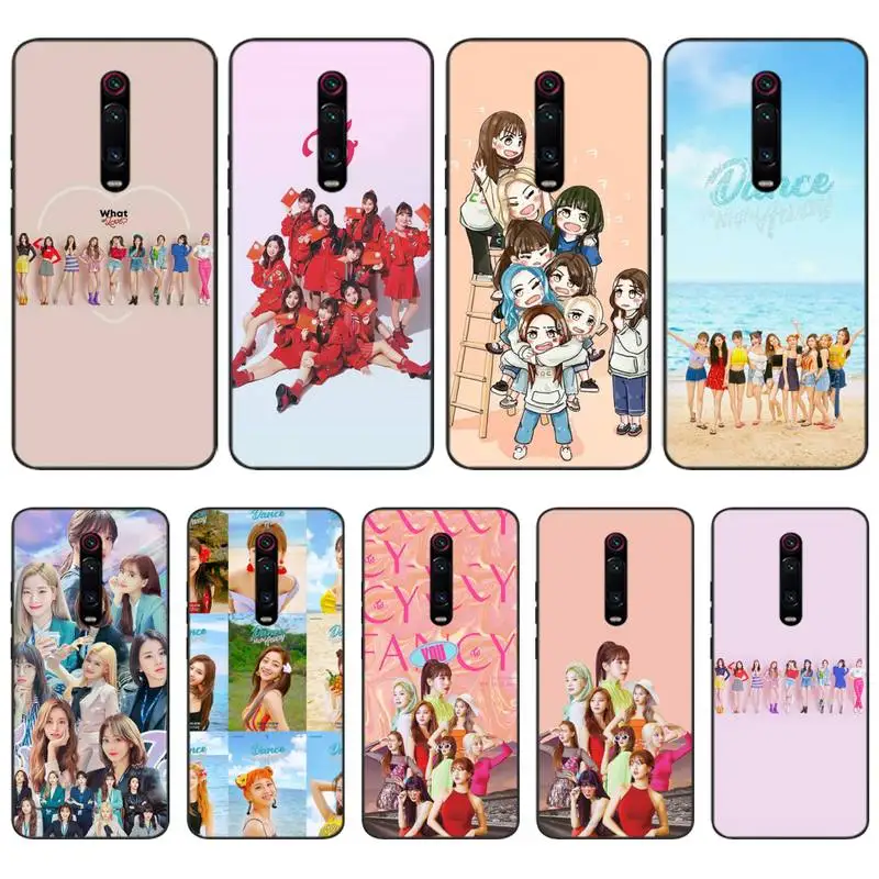 wenwen Girls Group twice TPU black Phone Case Cover Hull For Redmi K20 Note4 4X 5 5A 6 6PRO 7 8 8PRO | Мобильные телефоны и